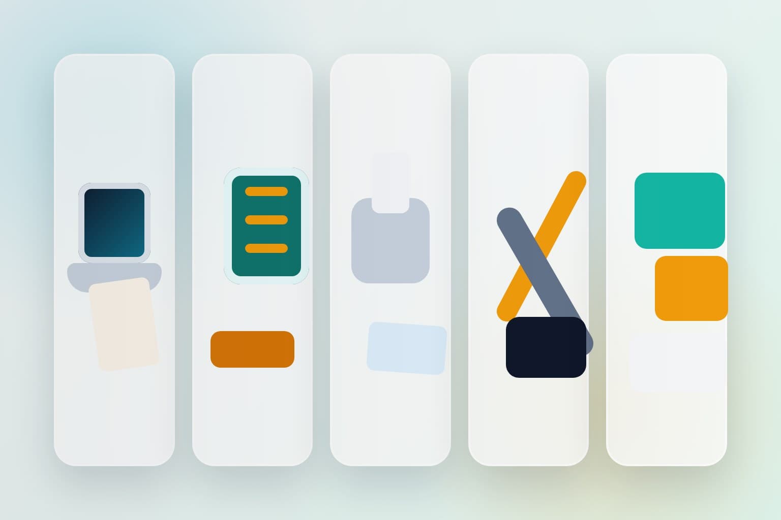 Abstract product categories representing financed productive assets